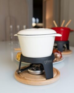 White Fondue Pot